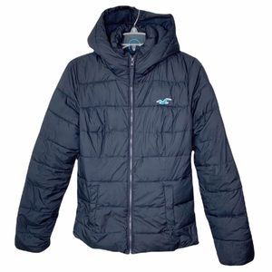 Hollister Full Zip Hooded Quilted Puffer Coat Gal or Guy
